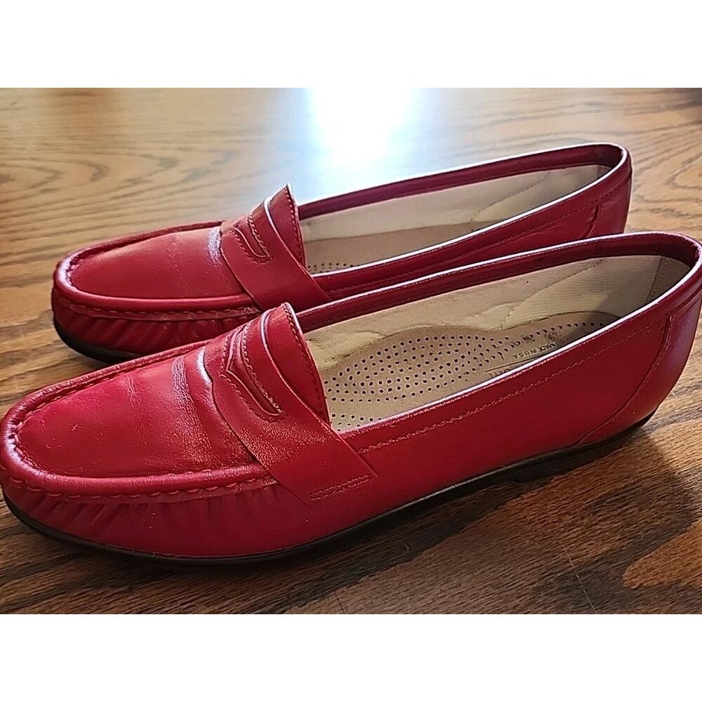 SAS Tri-pad Comfort Red Leather Loafer
